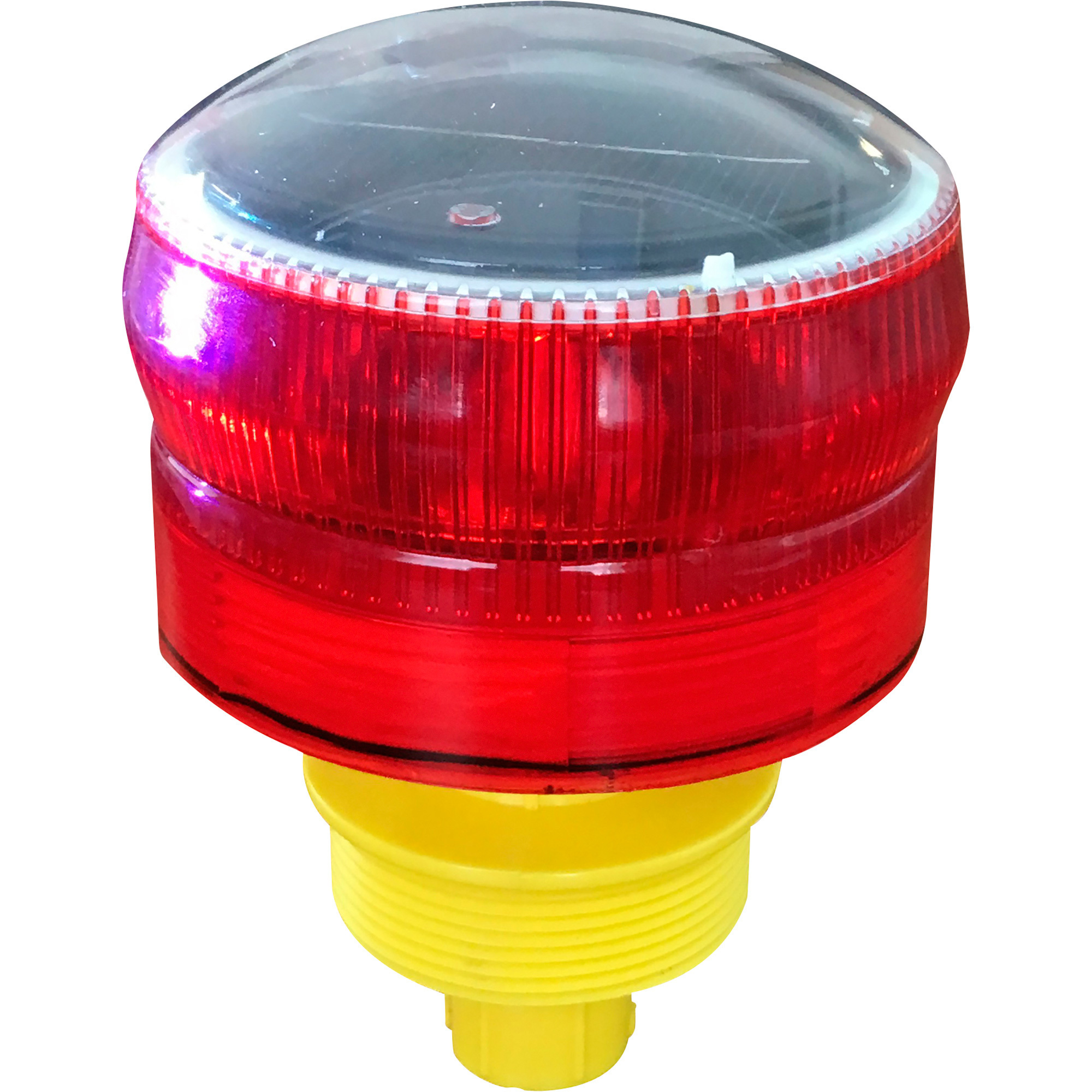 Plasticade 360° Solar Airport Light, Red, 5in.L x 7in.W, Model# 562